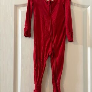 Little Sleepies Vibrant Red Zippy